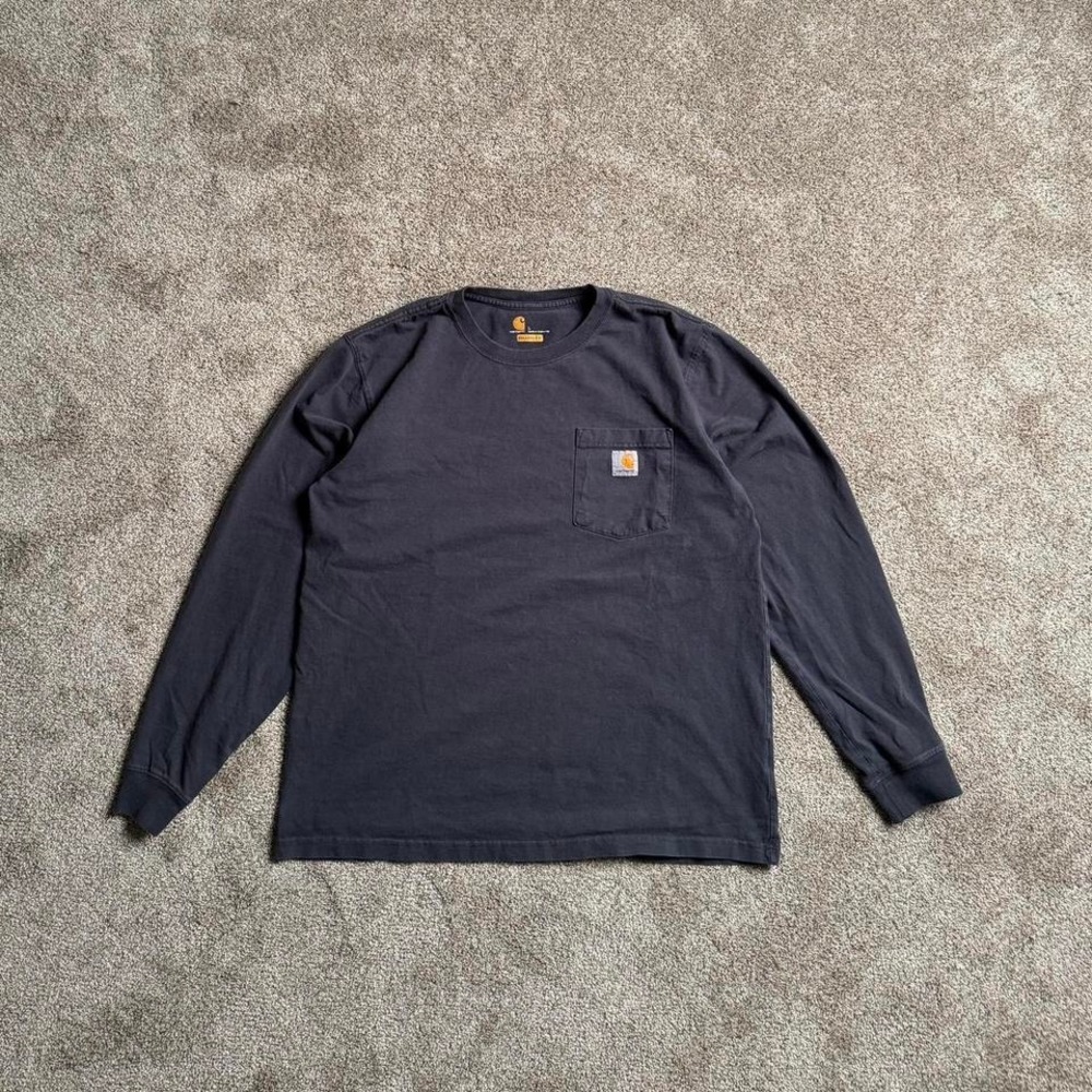 GREY CARHARTT WORKWEAR "RELAXED FIT" LONGSLEEVE